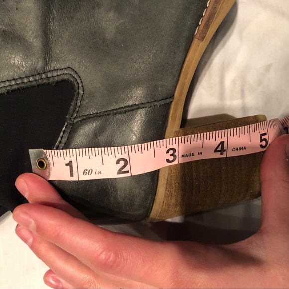 Free people Landry Tall Boots Over the knee Leather Pull on fitted - Picture 7 of 11